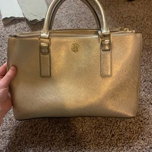 Gold Tory Burch Purse